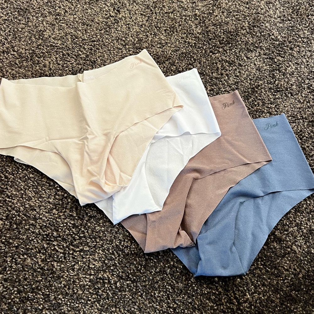 Victoria’s Secret PINK No-Show Cheeky Panties - M - Set of 4